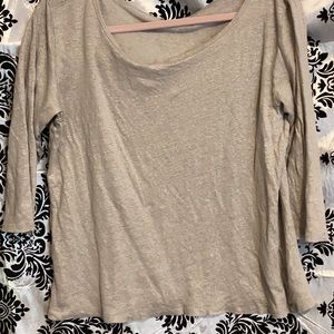 J Crew silver-grey linen shirt, L